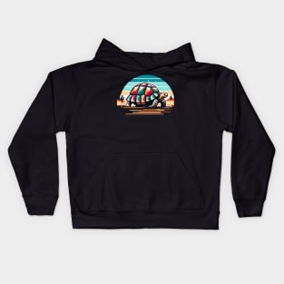 Geometric desert tortoise Kids Hoodie